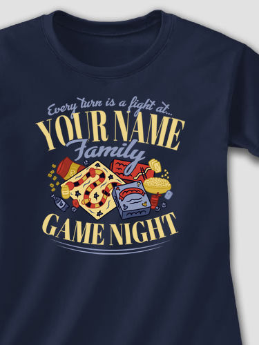 Family Game Night : Adult Ladies Fitted T-Shirt