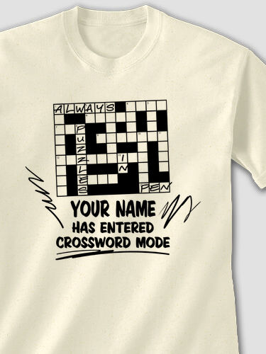 Crossword Puzzle : Printed T-Shirts