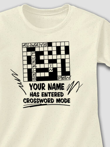 Crossword Puzzle : Adult Ladies Fitted T-Shirt