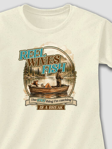 Reel Wives Fish : Adult Ladies Fitted T-Shirt