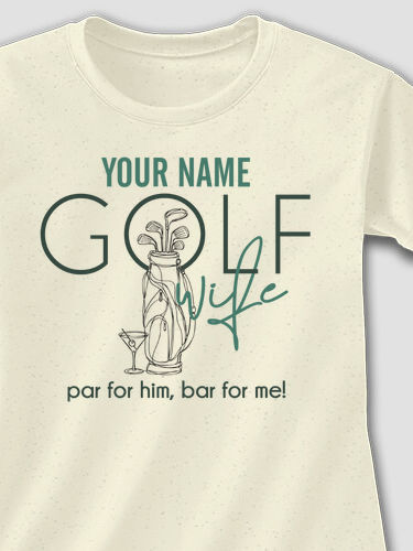 Golf Wife : Adult Ladies Fitted T-Shirt