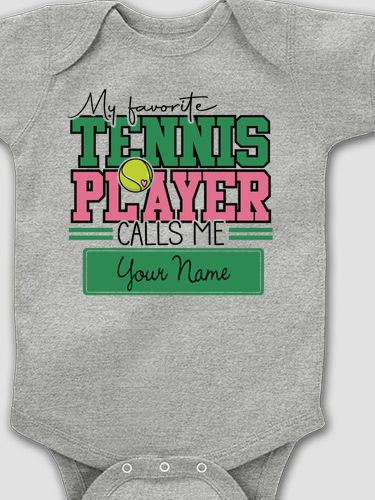My Favorite Tennis Player : Printed Baby Bodysuits