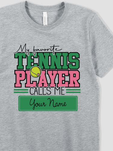 My Favorite Tennis Player : Premium Printed T-Shirts
