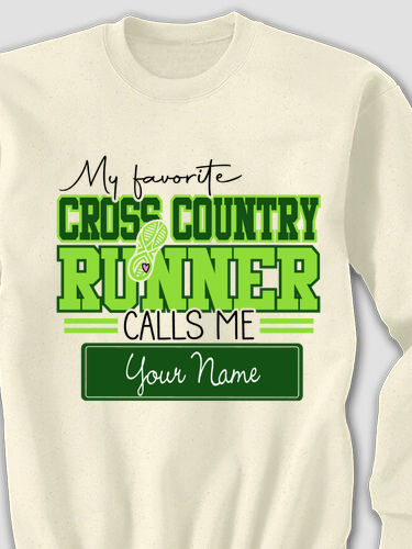 My Favorite Cross Country Runner : Printed Sweatshirts