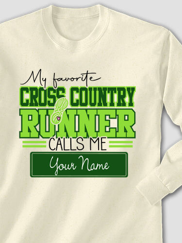 My Favorite Cross Country Runner : Printed Long Sleeves