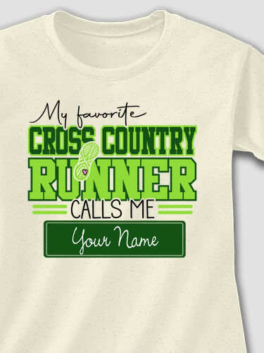 My Favorite Cross Country Runner : Adult Ladies Fitted T-Shirt