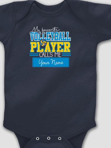 My Favorite Volleyball Player : Printed Baby Bodysuits
