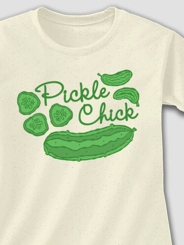 Pickle Chick : Adult Ladies Fitted T-Shirt
