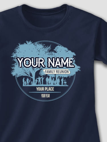 Family Reunion Tree : Adult Ladies Fitted T-Shirt