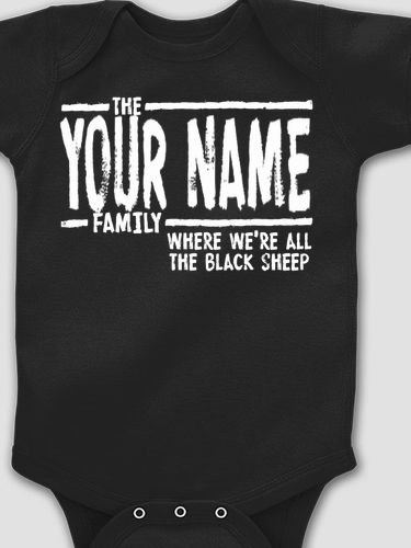 Black Sheep Family : Printed Baby Bodysuits
