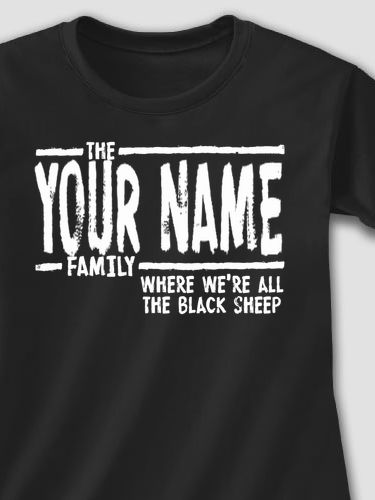 Black Sheep Family : Adult Ladies Fitted T-Shirt