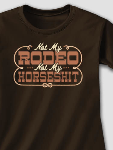 Not My Rodeo : Adult Ladies Fitted T-Shirt