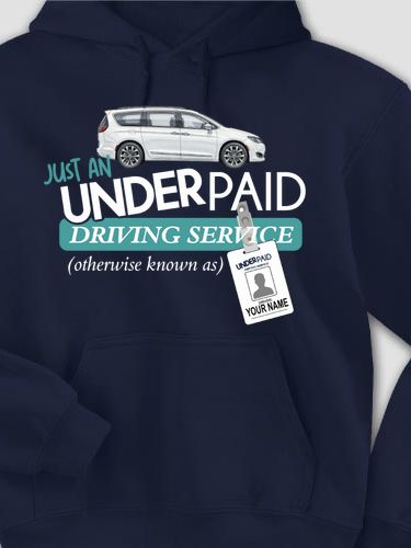 Underpaid Driving Service : Printed Hoodies