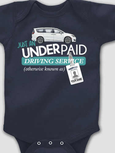Underpaid Driving Service : Printed Baby Bodysuits