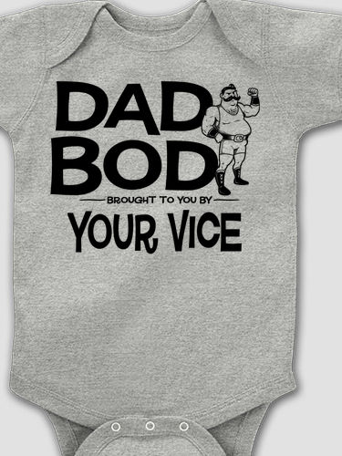 Dad Bod : Printed Baby Bodysuits