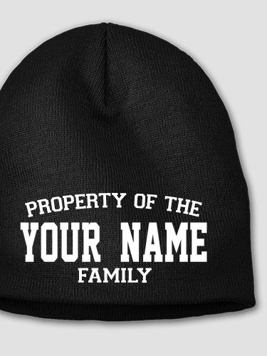 Property of Family : Embroidered Beanies