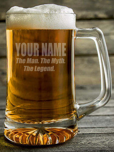 Man Myth Legend : Beer Mugs - Engraved