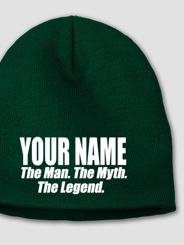 Man Myth Legend : Embroidered Beanies
