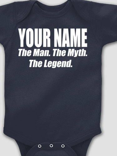 Man Myth Legend : Printed Baby Bodysuits