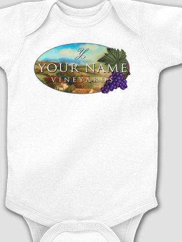 Vineyards : Printed Baby Bodysuits