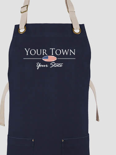 Hometown Flag : Printed Canvas Work Aprons