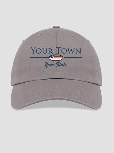 Hometown Flag : Embroidered Baseball Hats