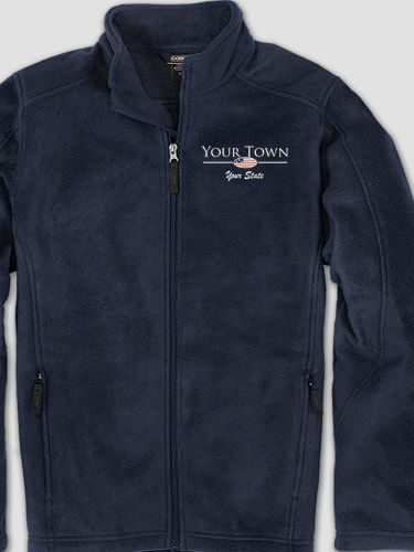 Hometown Flag : Embroidered Fleece Jackets
