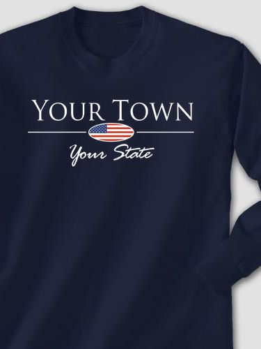 Hometown Flag : Printed Long Sleeves