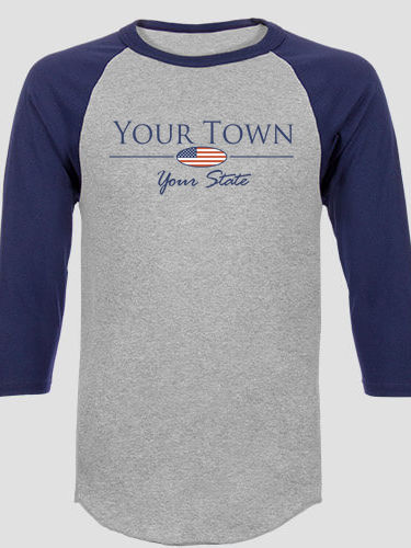 Hometown Flag : Printed Raglan Shirts