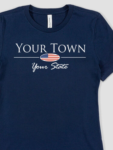 Hometown Flag : Premium Ladies T-Shirts