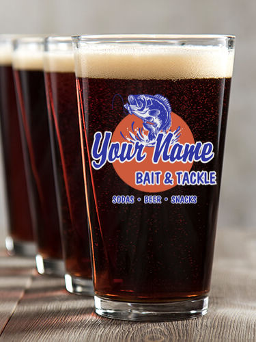 Bait and Tackle : Pint Glasses - Color Printed