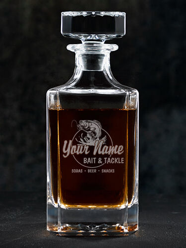 Bait and Tackle : Whiskey Decanter - Engraved