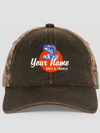 Bait and Tackle : Embroidered 2-Tone Camo Hats