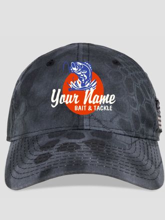 Bait and Tackle : Embroidered Kryptek Tactical Camo Hats