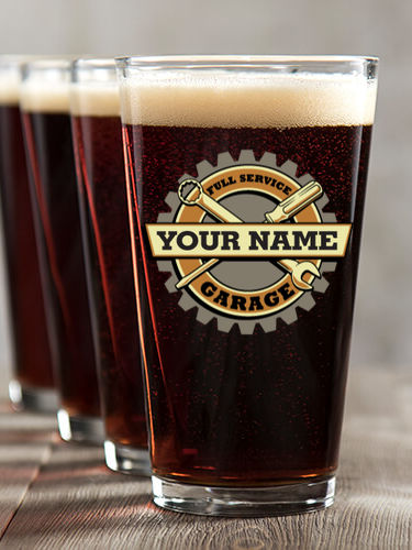 Garage : Pint Glasses - Color Printed