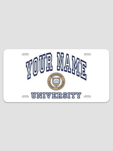 University : License Plates