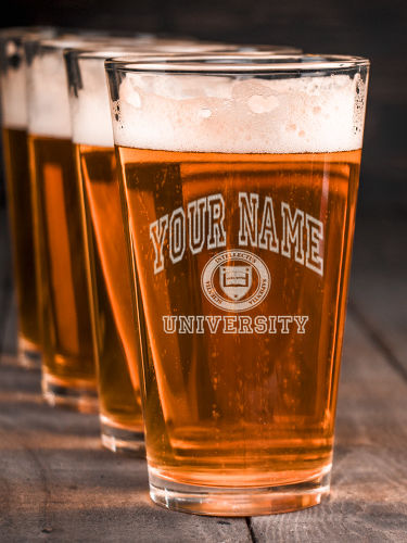 University : Pint Glasses - Engraved