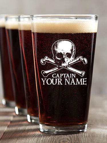 Pirate Captain : Pint Glasses - Color Printed