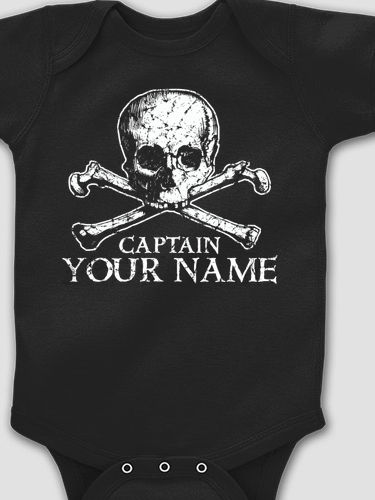 Pirate Captain : Printed Baby Bodysuits