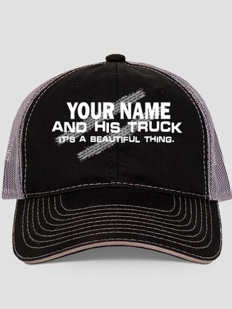 Man and His Truck : Embroidered Trucker Hats