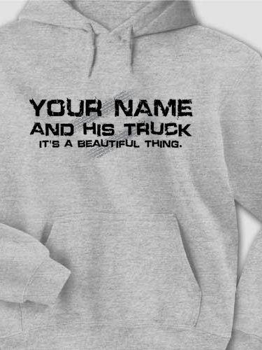 Man and His Truck : Printed Hoodies