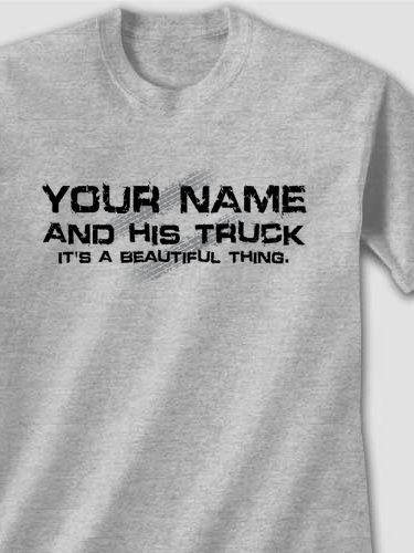 Man and His Truck : Printed T-Shirts