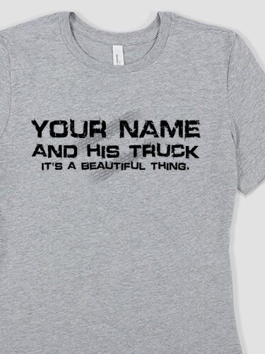 Man and His Truck : Premium Ladies T-Shirts