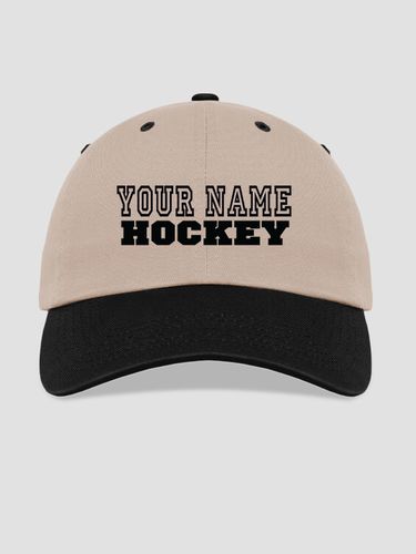 Hockey : Embroidered Baseball Hats