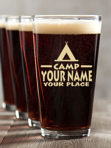 Camp : Pint Glasses - Color Printed