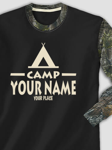 Camp : Printed 2-Tone Camo Long Sleeves