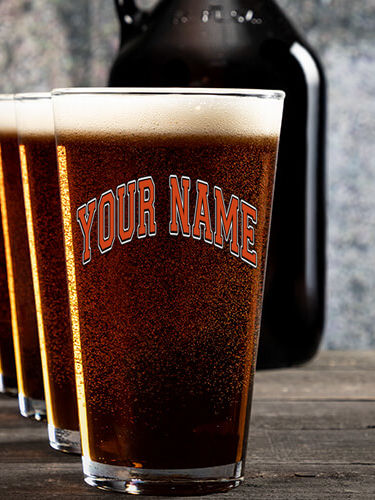 Ivy League : Growler Pint Glass Gift Sets - Color Printed