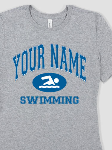 Swimming : Premium Ladies T-Shirts