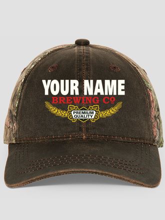Brewing Company : Embroidered 2-Tone Camo Hats