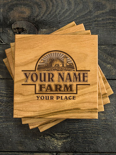 Farm : Coasters - Engraved